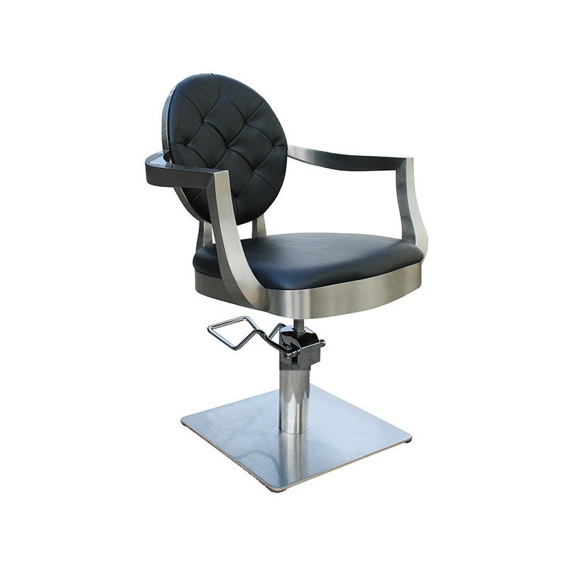 SILLA CHIC NEGRA PIE CUADRADO