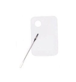 PALETA BLANCA PARA MEZCLAS NAIL ART DE PLÁSTICO