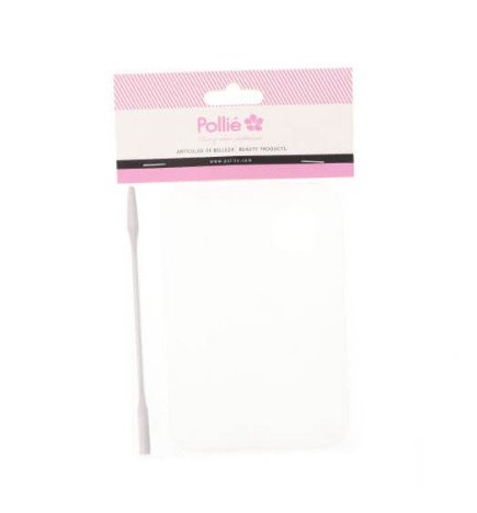 PALETA BLANCA PARA MEZCLAS NAIL ART DE PLÁSTICO