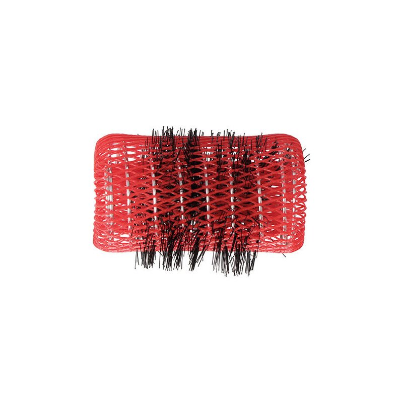 BOLSA 6 RULOS MALLA ROJO 7 CM