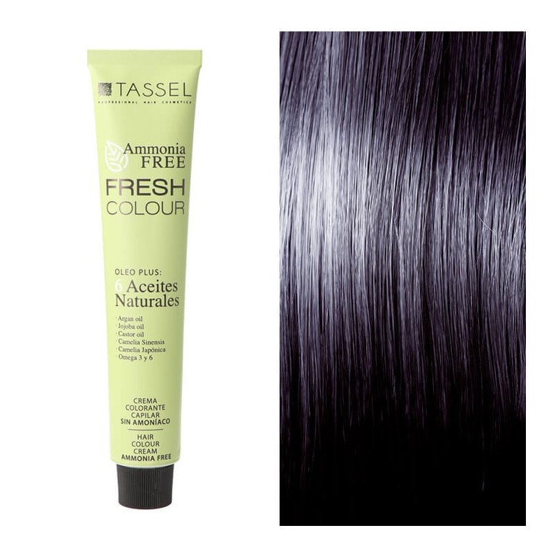 CREMA COLORANTE CAPILAR FRESH COLOUR SÍN AMONÍACO NEGRO AZUL Nº1
