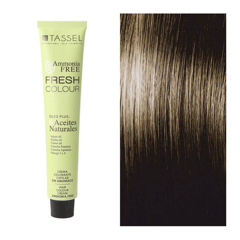 CREMA COLORANTE CAPILAR FRESH COLOUR SÍN AMONÍACO RUBIO MEDIO Nº7