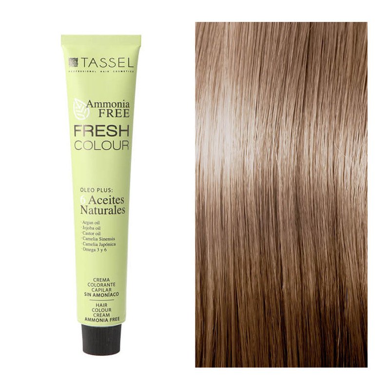 CREMA COLORANTE CAPILAR FRESH COLOUR SÍN AMONÍACO RUBIO CLARO Nº8