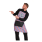 DELANTAL BARBERO CON BOLSILLO NEGRO