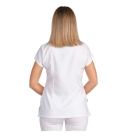 CASACA MICROFIBRA MINI CUELLO MAO BLANCA L