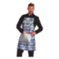 DELANTAL BARBERO BOLSILLO PLATEADO LACLA