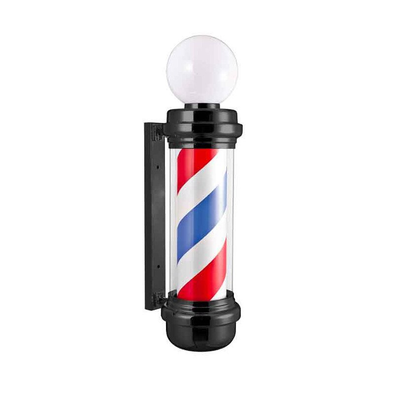 POLO BARBERO NEGRO CON ESFERA LUMINOSA