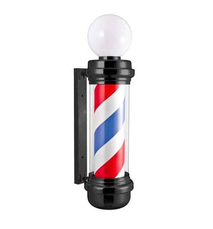 POLO BARBERO NEGRO CON ESFERA LUMINOSA