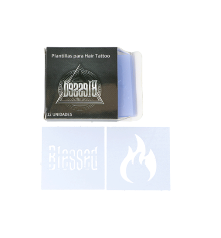 PACK 12 PLANTILLAS AERÓGRAFO BLESSED