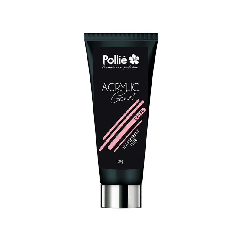ACRYLIC GEL P-LACK ROSA TRANSPARENTE