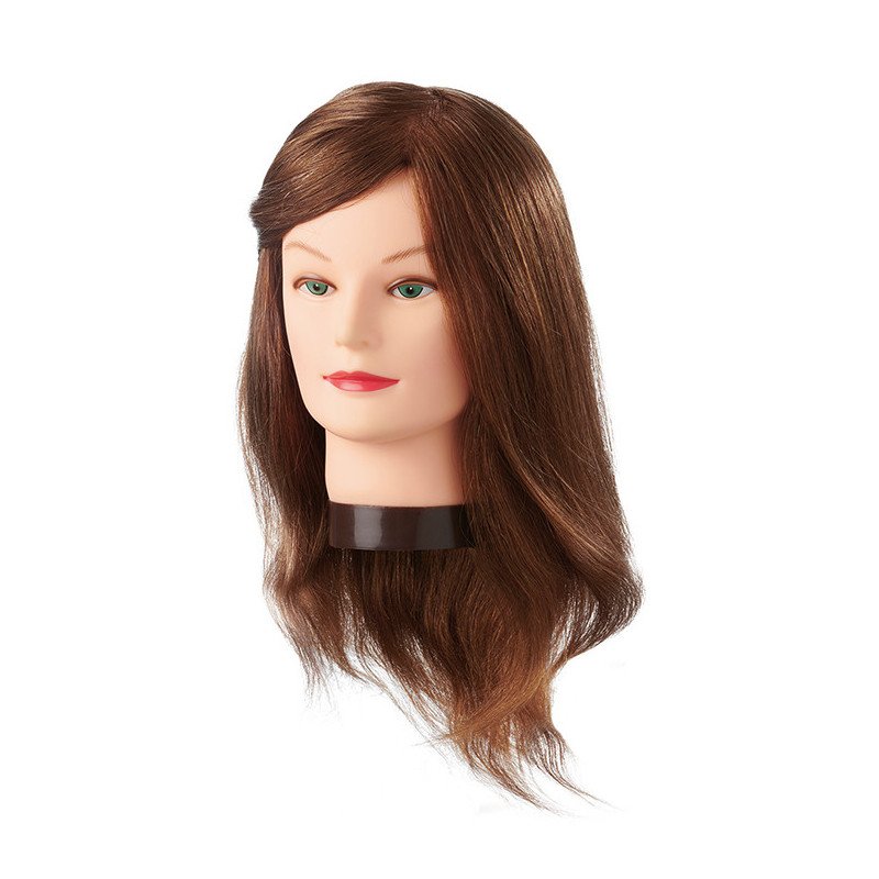 CABEZA MANIQUI AMBER 35-40 CM. PELO NATURAL