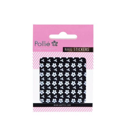 ADHESIVOS 3D FLORES BLANCAS NAIL ART