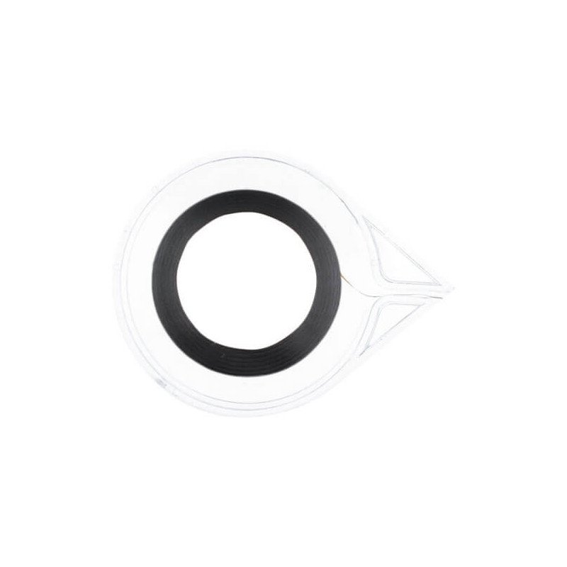 CINTA ADHESIVA NAIL ART NEGRA 0,8 MM