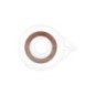 CINTA ADHESIVA NAIL ART DORADA 0,8 MM