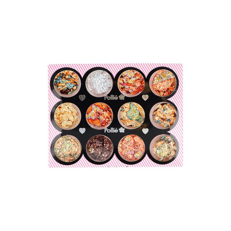 LPAN DE ORO NAIL ART 12 COLORES