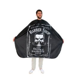 CAPA LOGO BARBER SHOP 140X160 CIERRE BOTONES