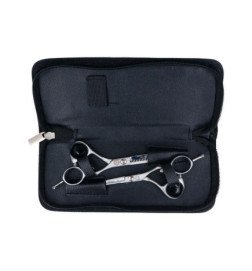 ESTUCHE FLASH 2 TIJERAS CORTE Y ESCULPIR 5'5