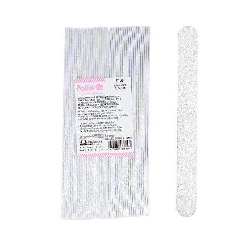 PACK 48 RECAMBIOS LIMA RECTA 100 BLANCA