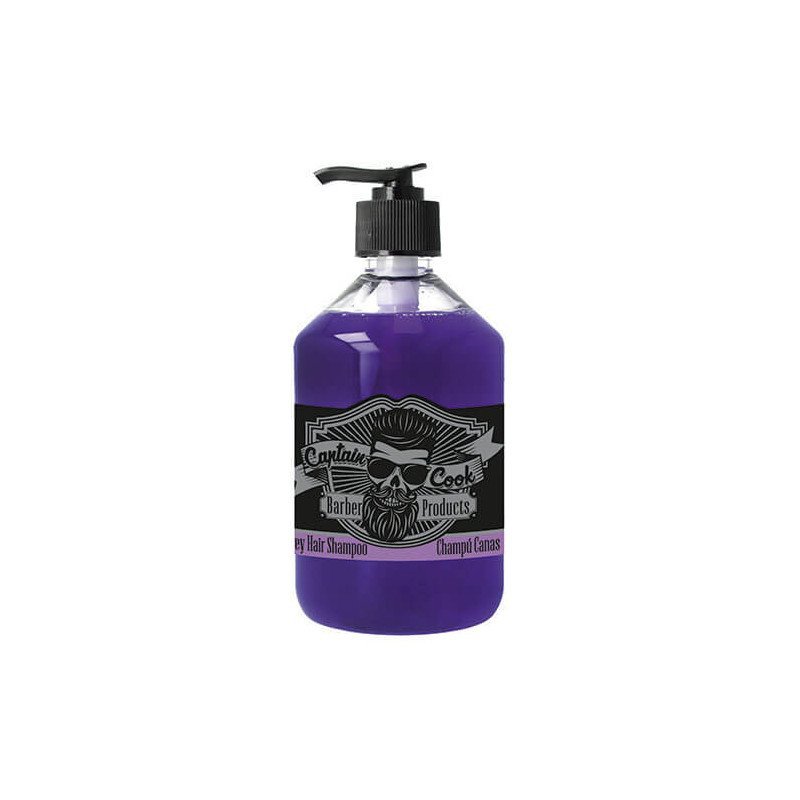 CHAMPÚ SILVER PARA CABELLOS GRISES 500ML. CAPTAIN COOK