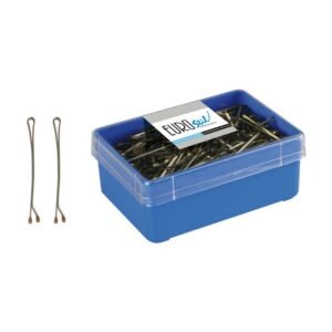 CAJA 200 CLIPS EUROSTIL BRONCE 60 MM
