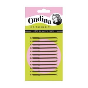 CARTON 12 CLIPS ONDINA BRONCE 70 MM