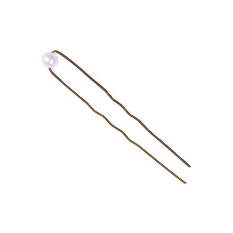 BOL.12 HORQUILLAS BRONCE ADORNO PERLA
