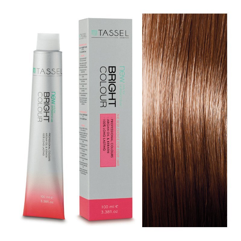 BRIGHT COLOUR Nº7.4 RUBIO MEDIO COBRE 100G. TASSEL