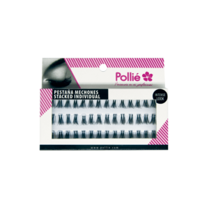 PESTAÑAS POLLIE INDIVIDUAL DUO LARGAS NEGRAS