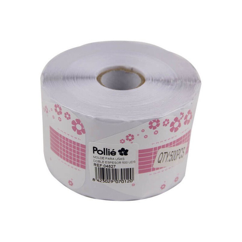 MOLDE PARA UÑAS DOBLE ESPESOR 500 UDS POLLIÉ